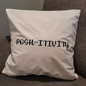 New 'POSH-itivity' Pillow Cover